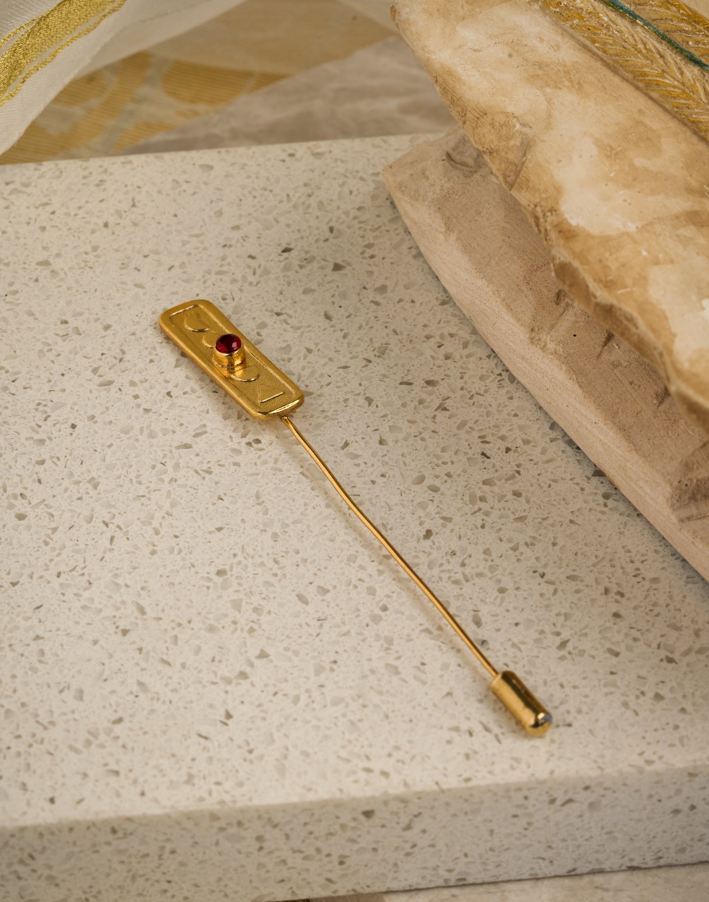 Temple Crest Lapel Pin