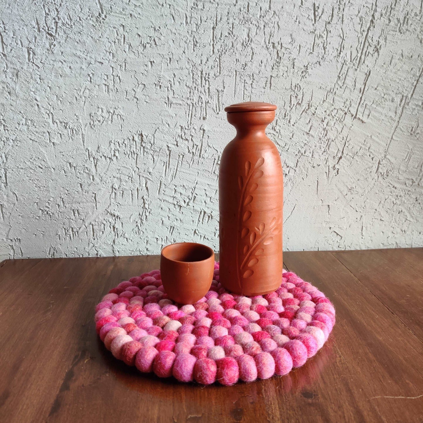 Felt Ball Round Mat (M)