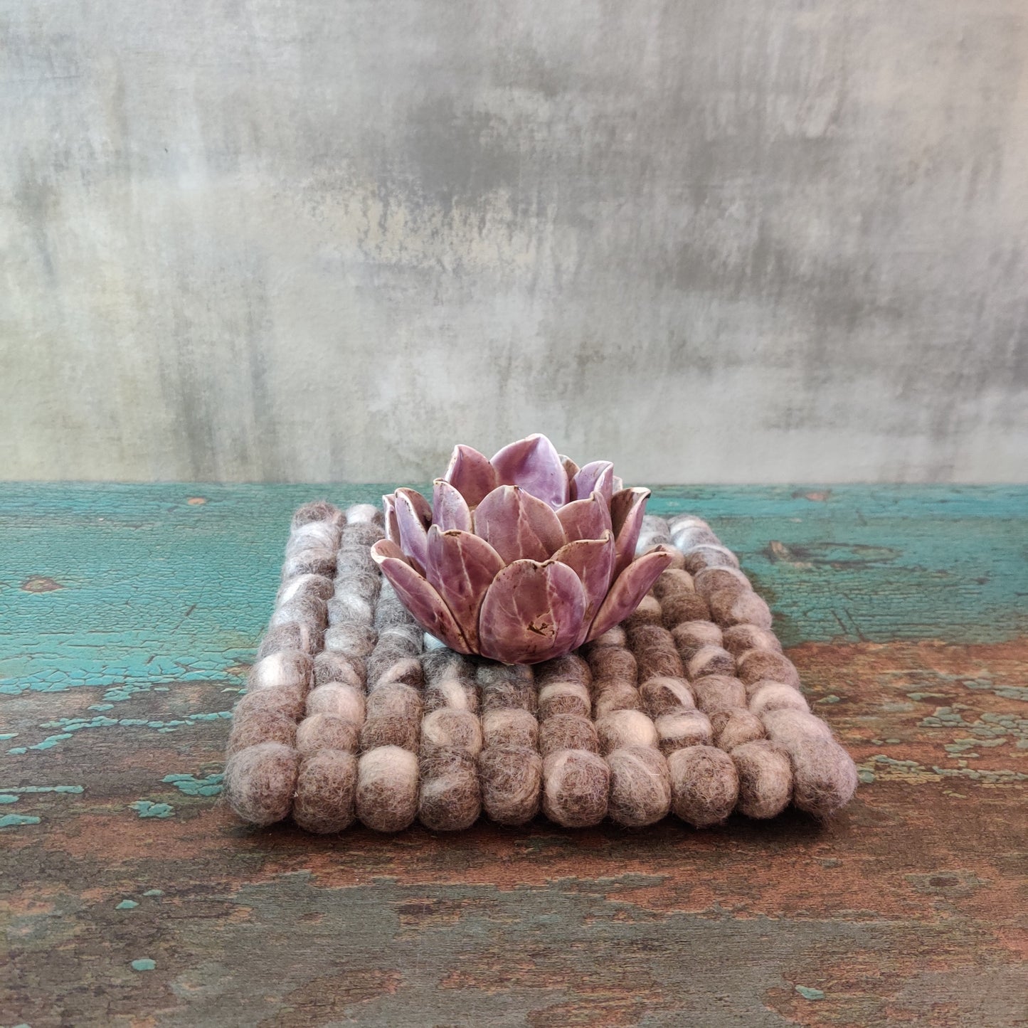 Felt Ball Square Mat (S)