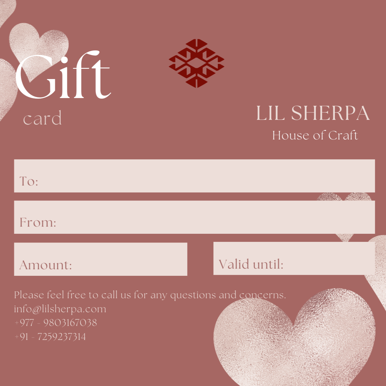 Lil Sherpa Giftcard