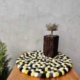 Felt Ball Round  Mat (L)