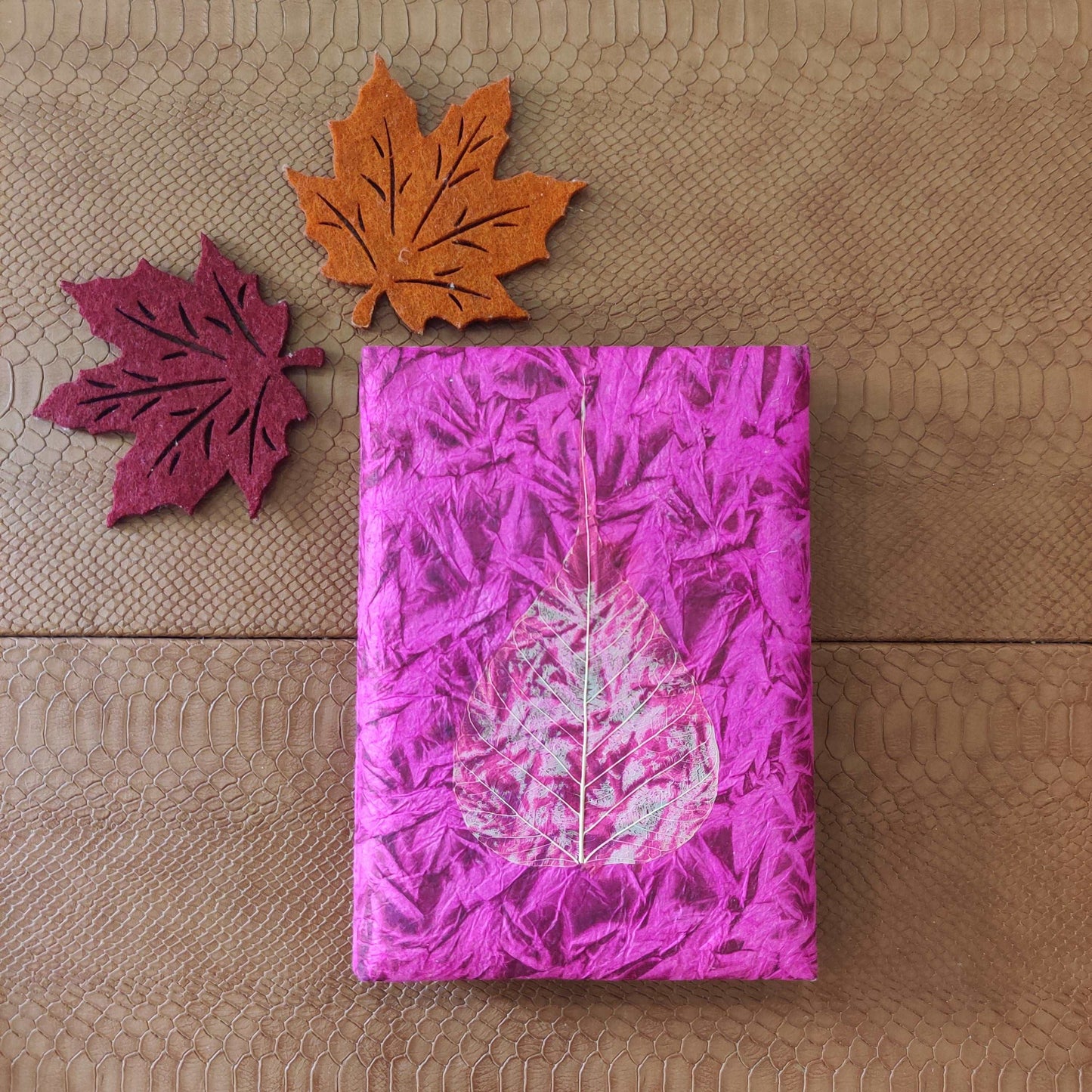 Ek Peepal Leaf Fluffy Journal