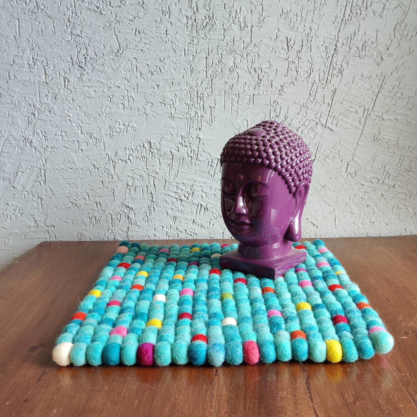 Felt Ball Square Mat (L)