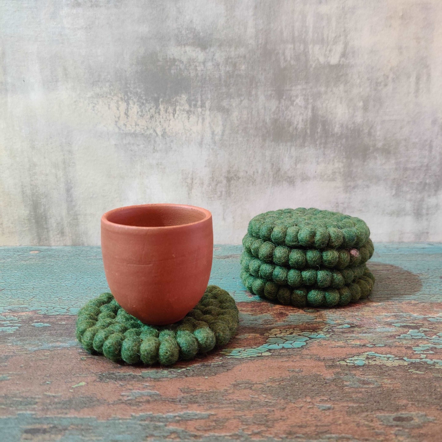 Felt Ball Round Coaster