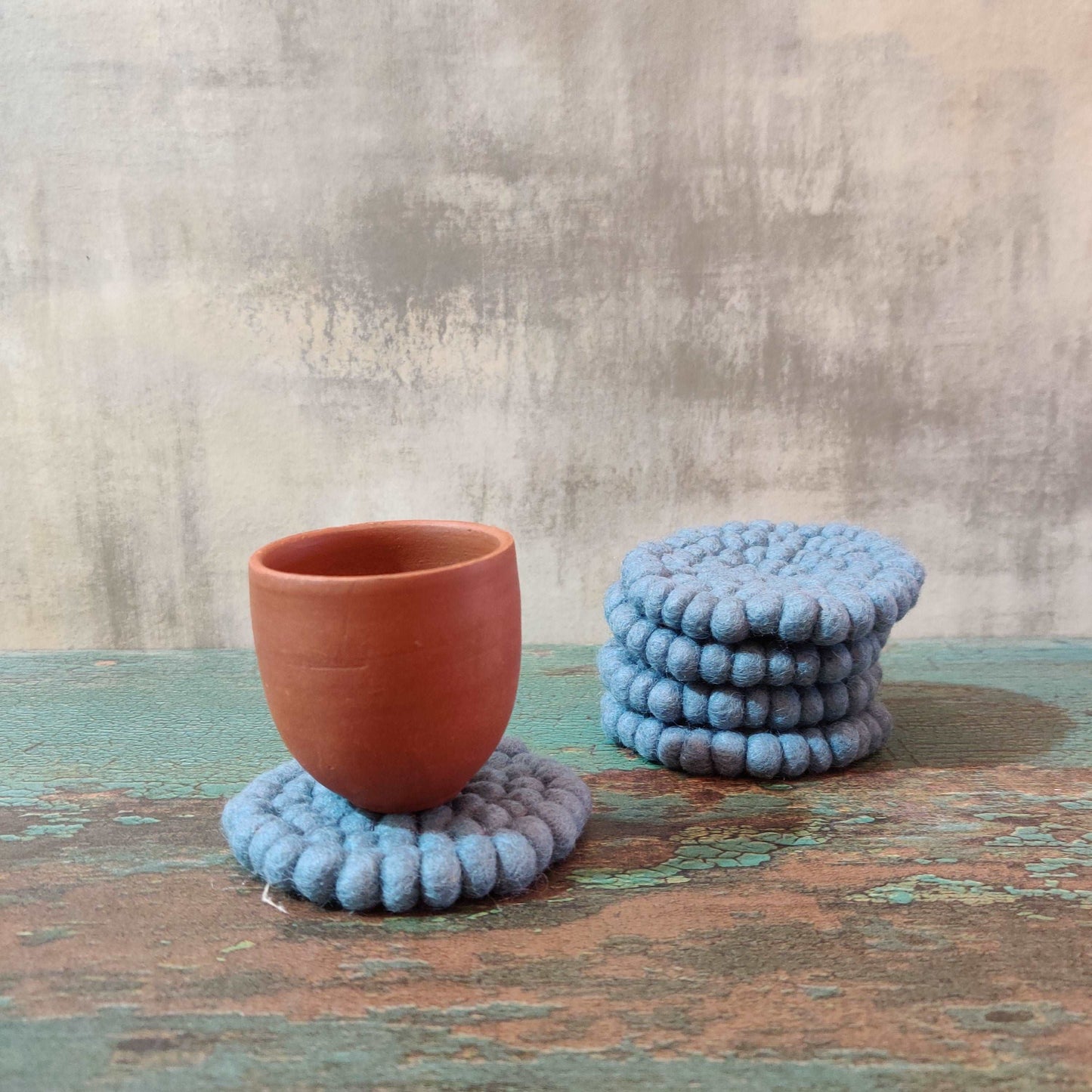Felt Ball Round Coaster