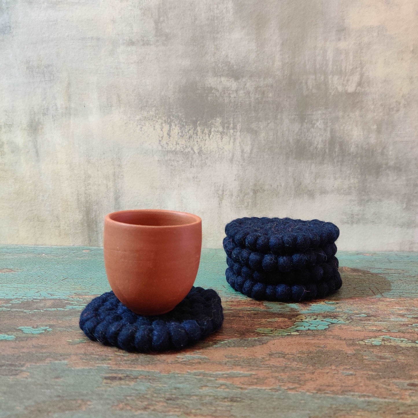 Felt Ball Round Coaster