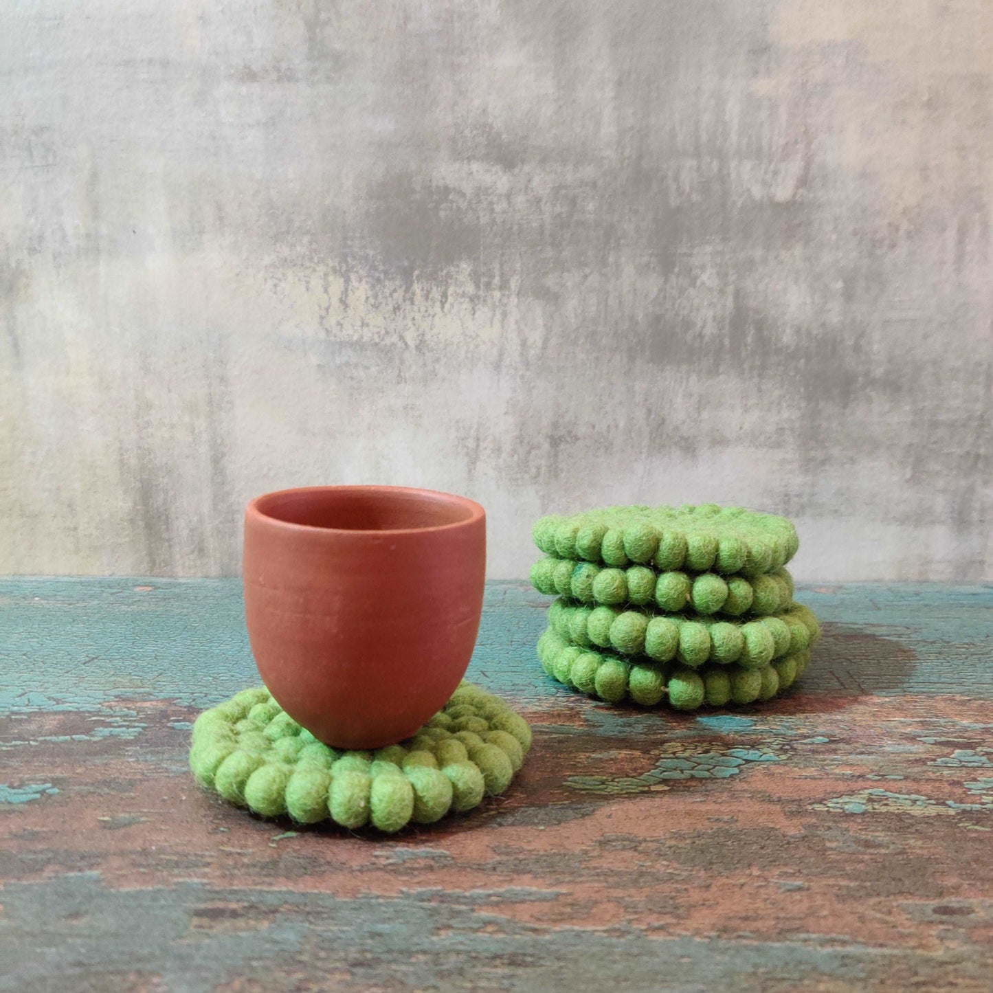 Felt Ball Round Coaster