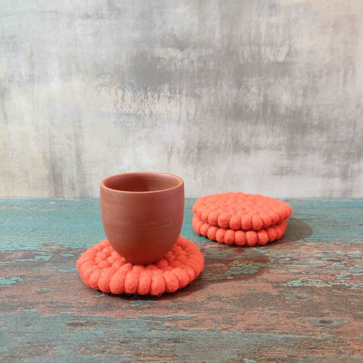 Felt Ball Round Coaster