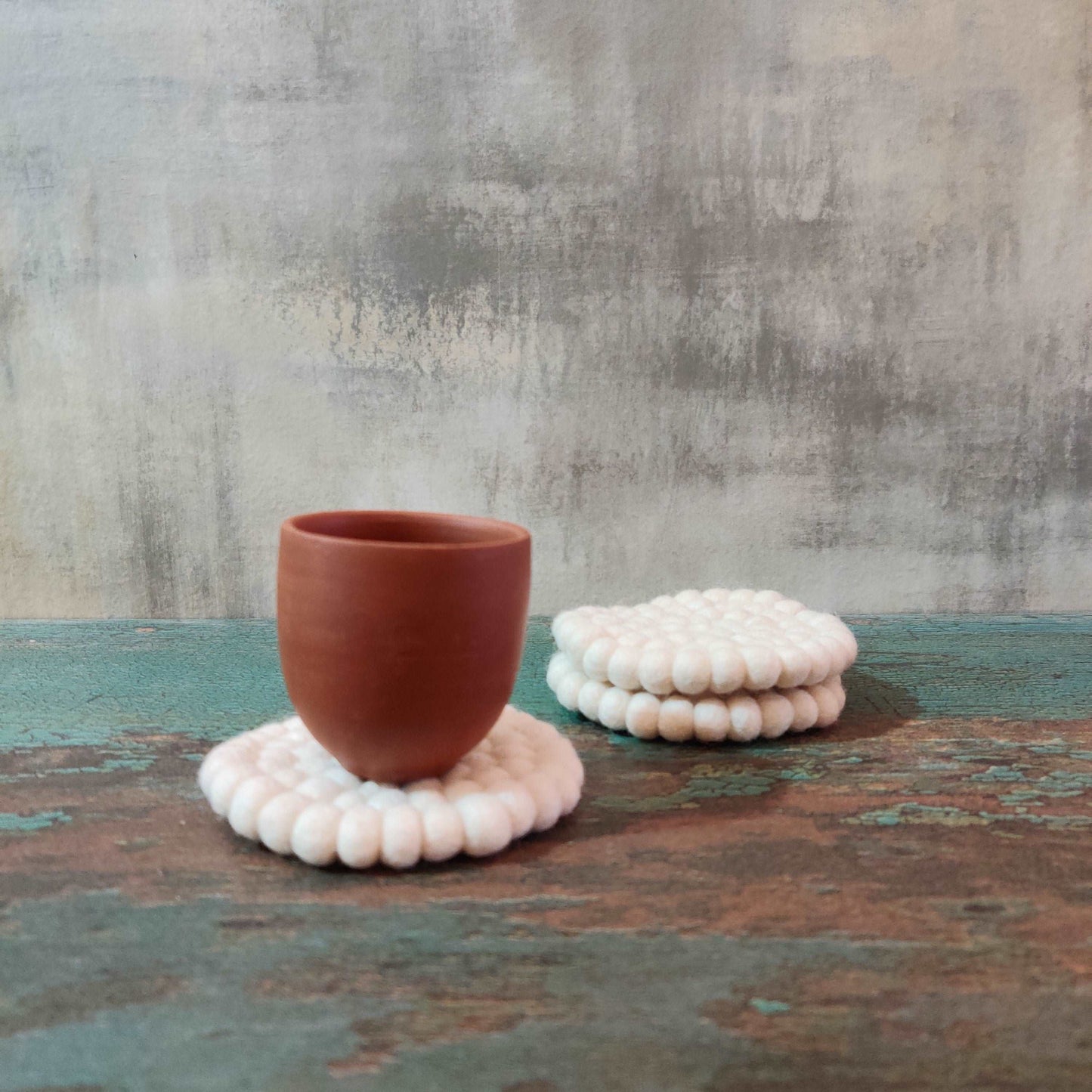 Felt Ball Round Coaster