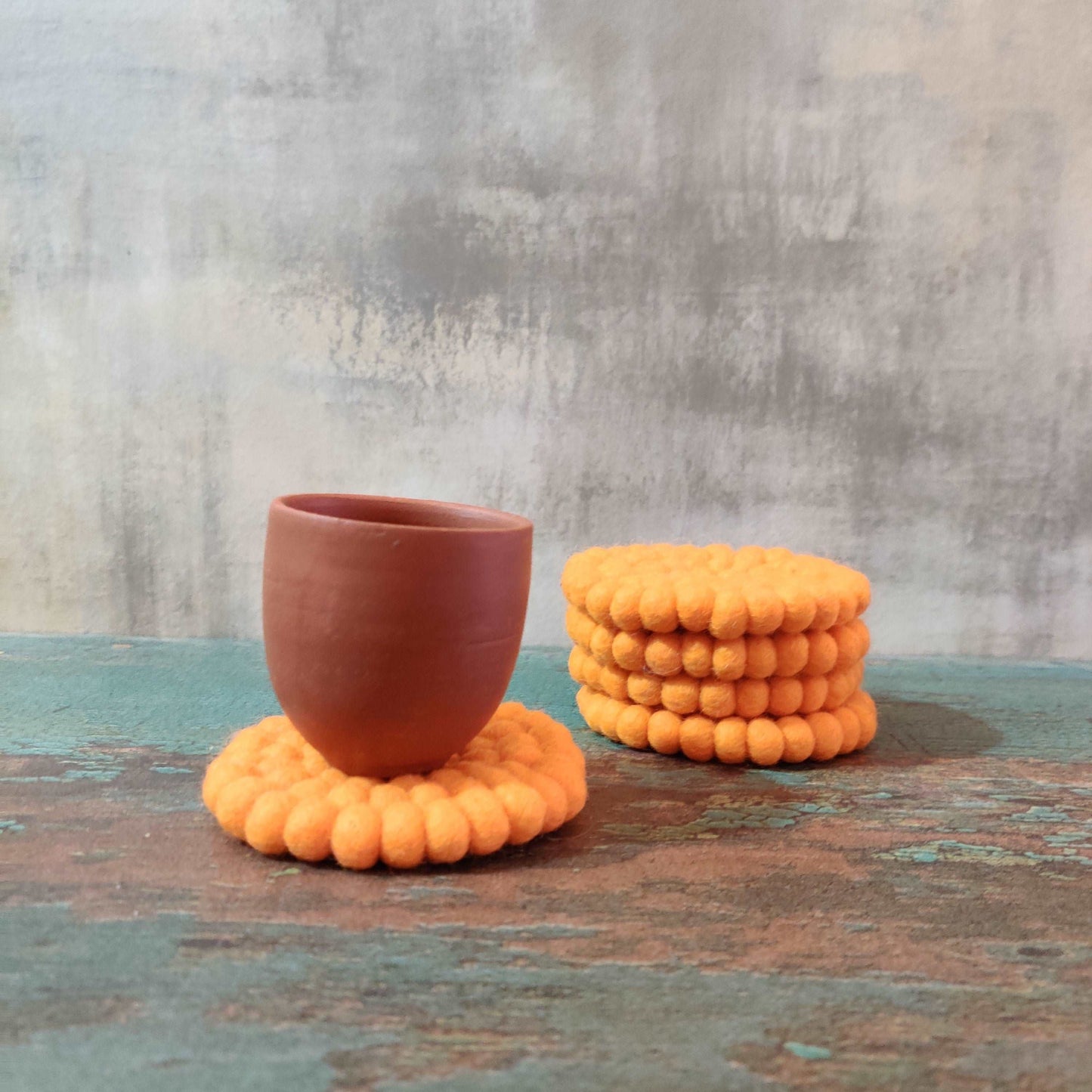 Felt Ball Round Coaster