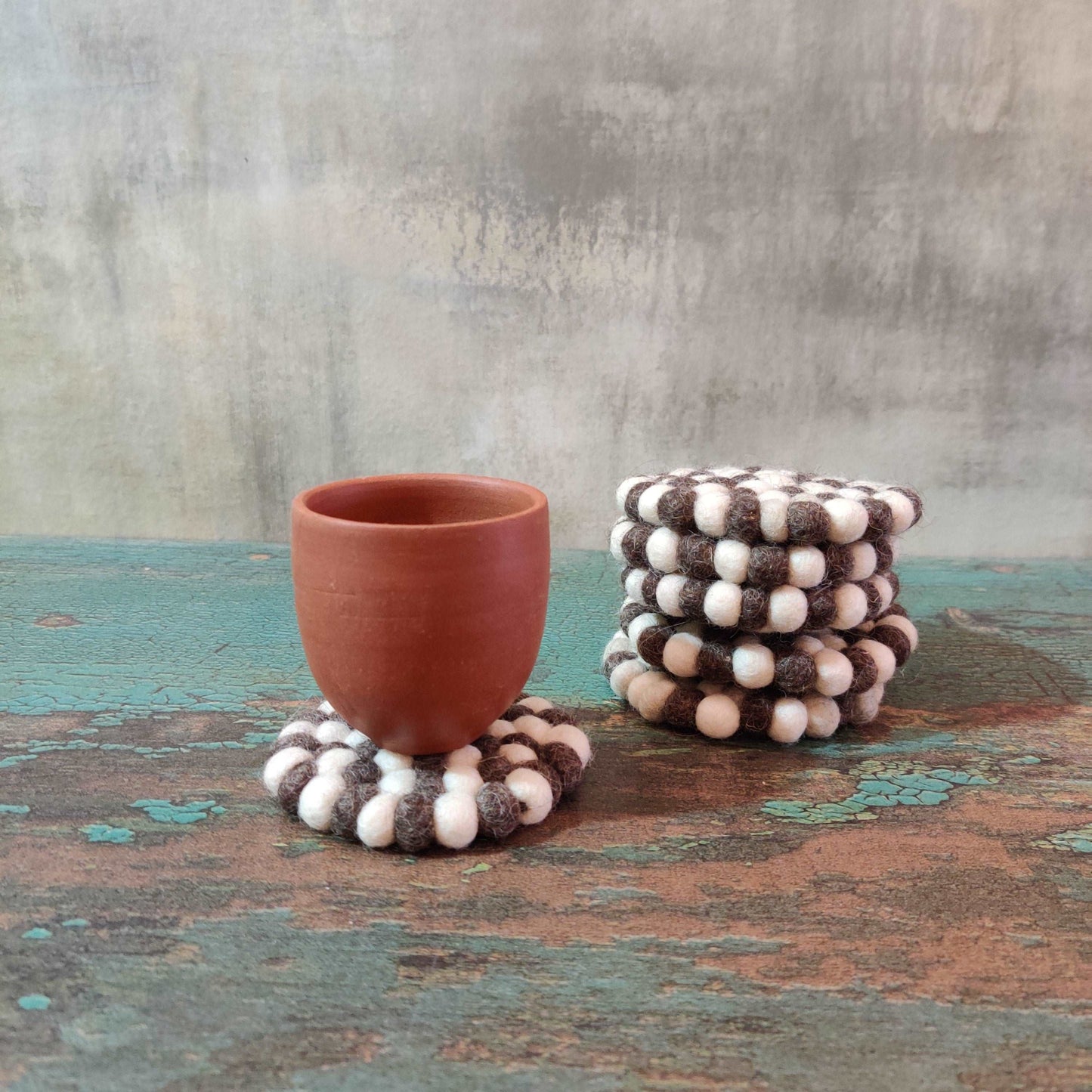Felt Ball Round Coaster