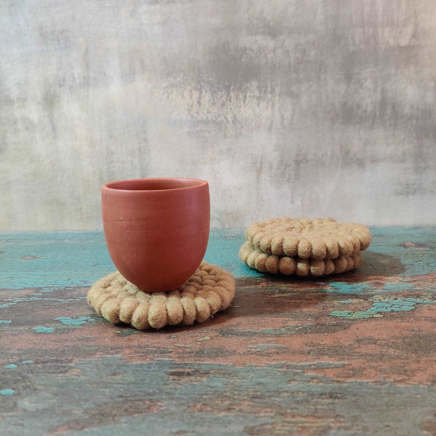 Felt Ball Round Coaster
