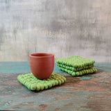 Felt Ball Square Coaster