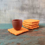 Felt Ball Square Coaster