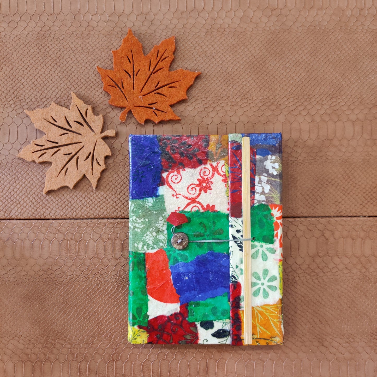 Multi-Coloured Collage Journal