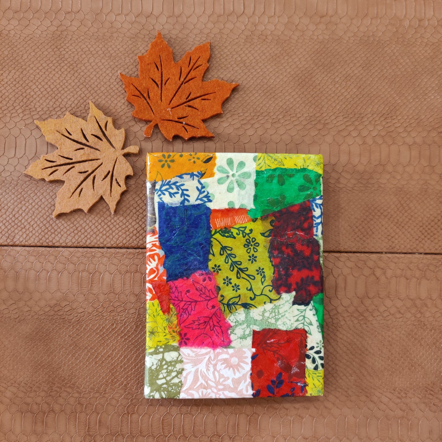 Multi-Coloured Collage Journal
