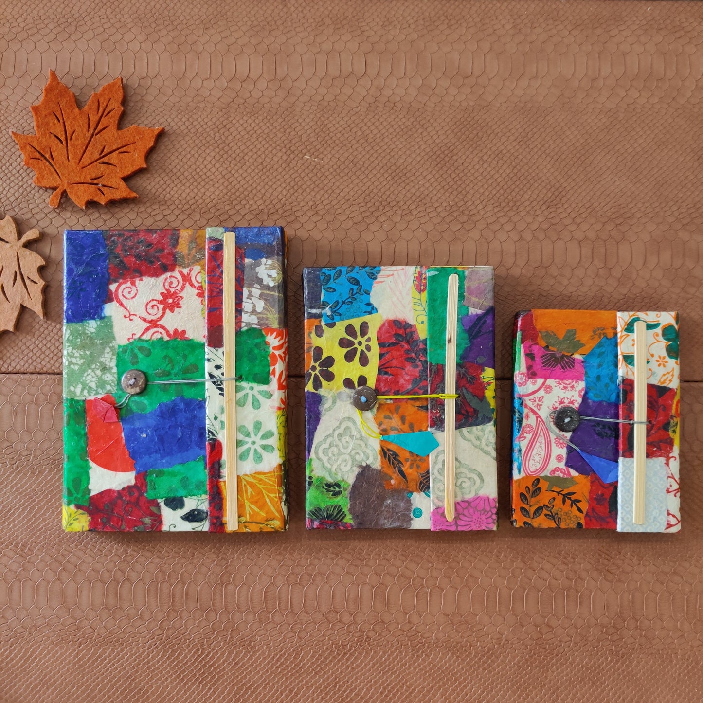 Multi-Coloured Collage Journal