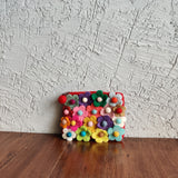 Floral Cluster Geometric Pouches